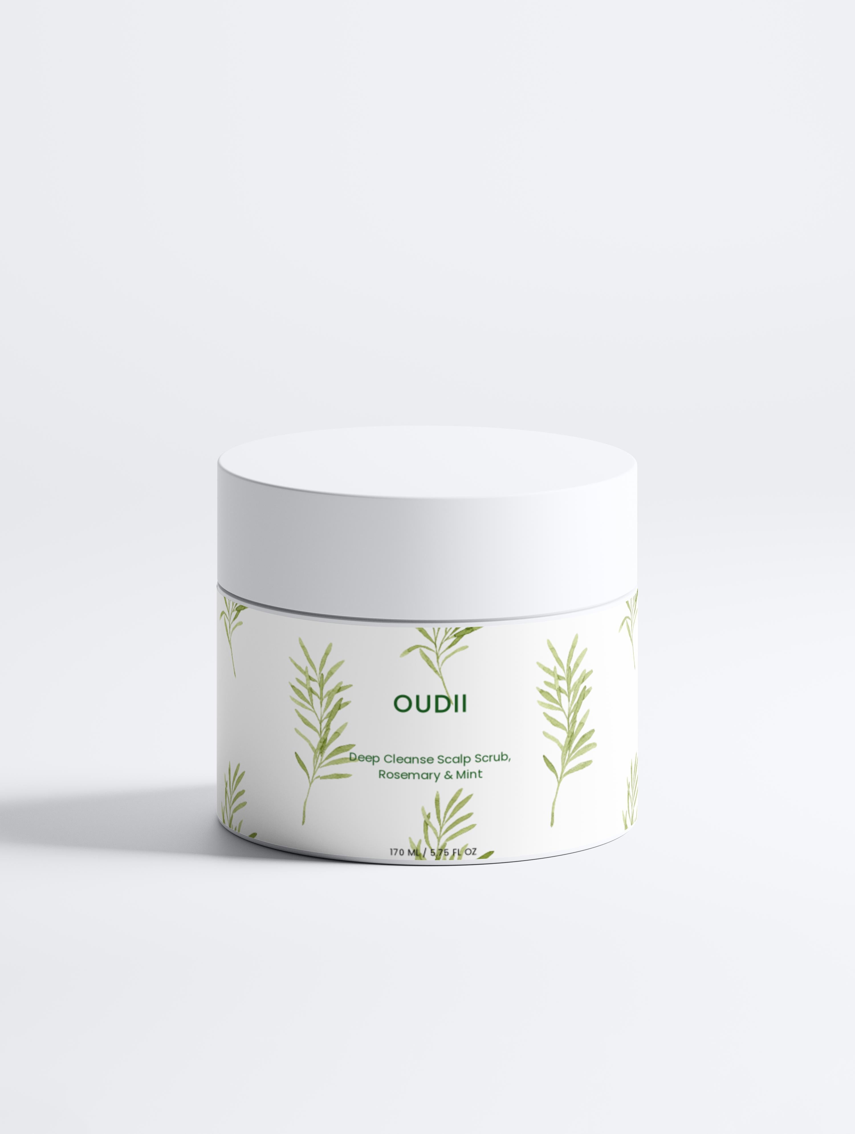 Głęboko oczyszczający peeling do skóry głowy, rozmaryn i mięta