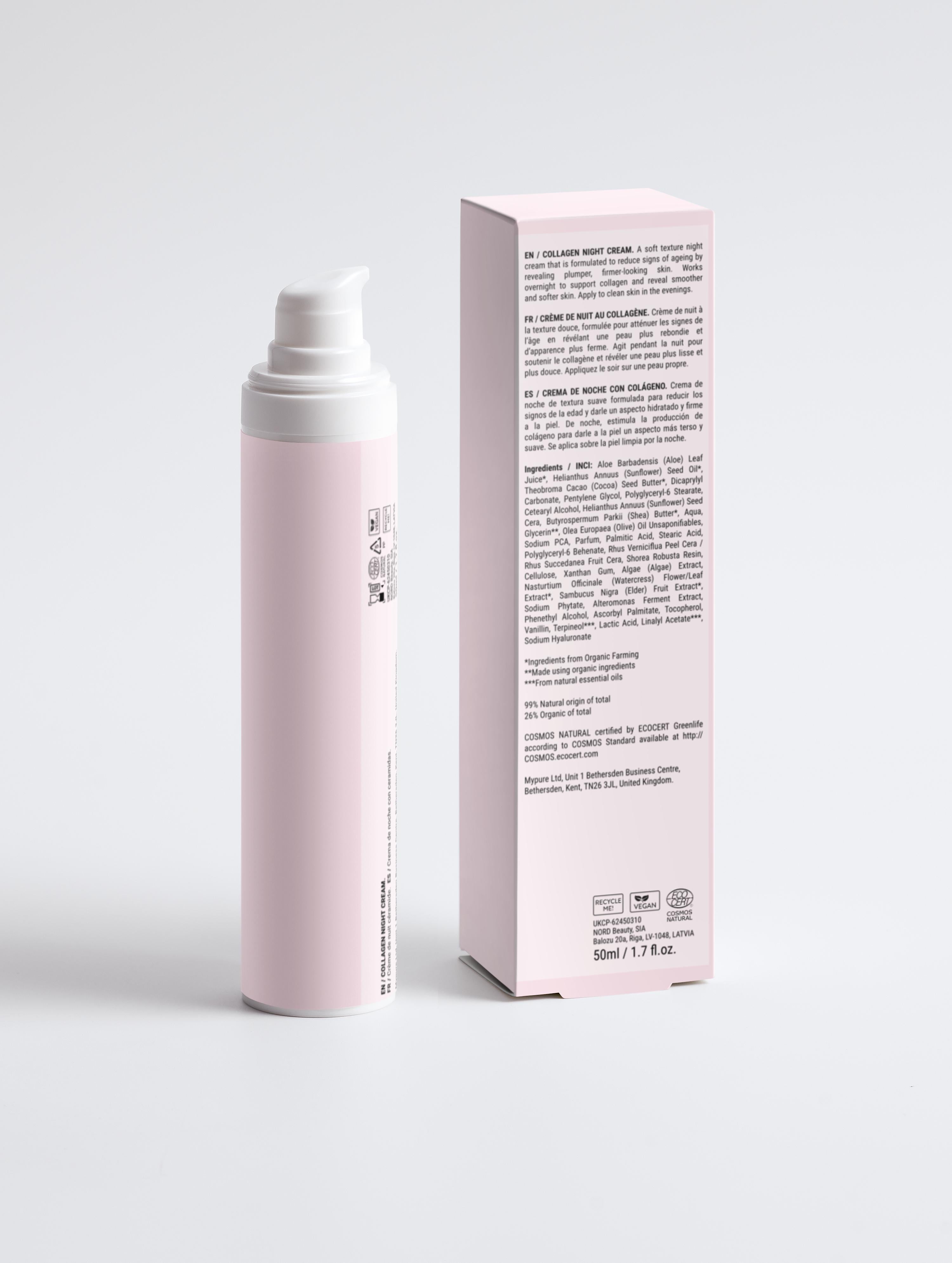 Krem kolagenowy na noc przeciwstarzeniowy