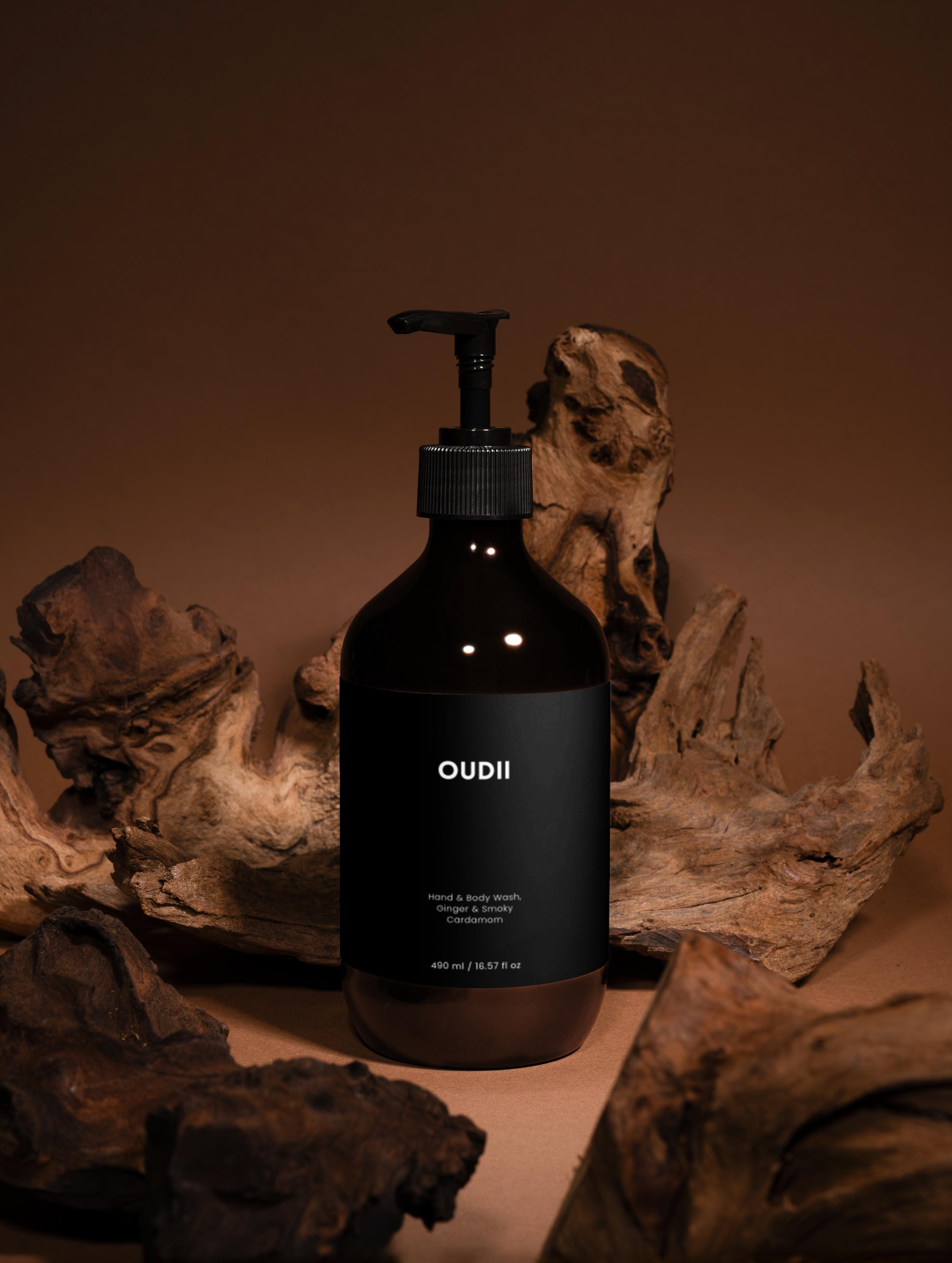 Hand & Body Wash, Ginger & Smoky Cardamom 490 ml