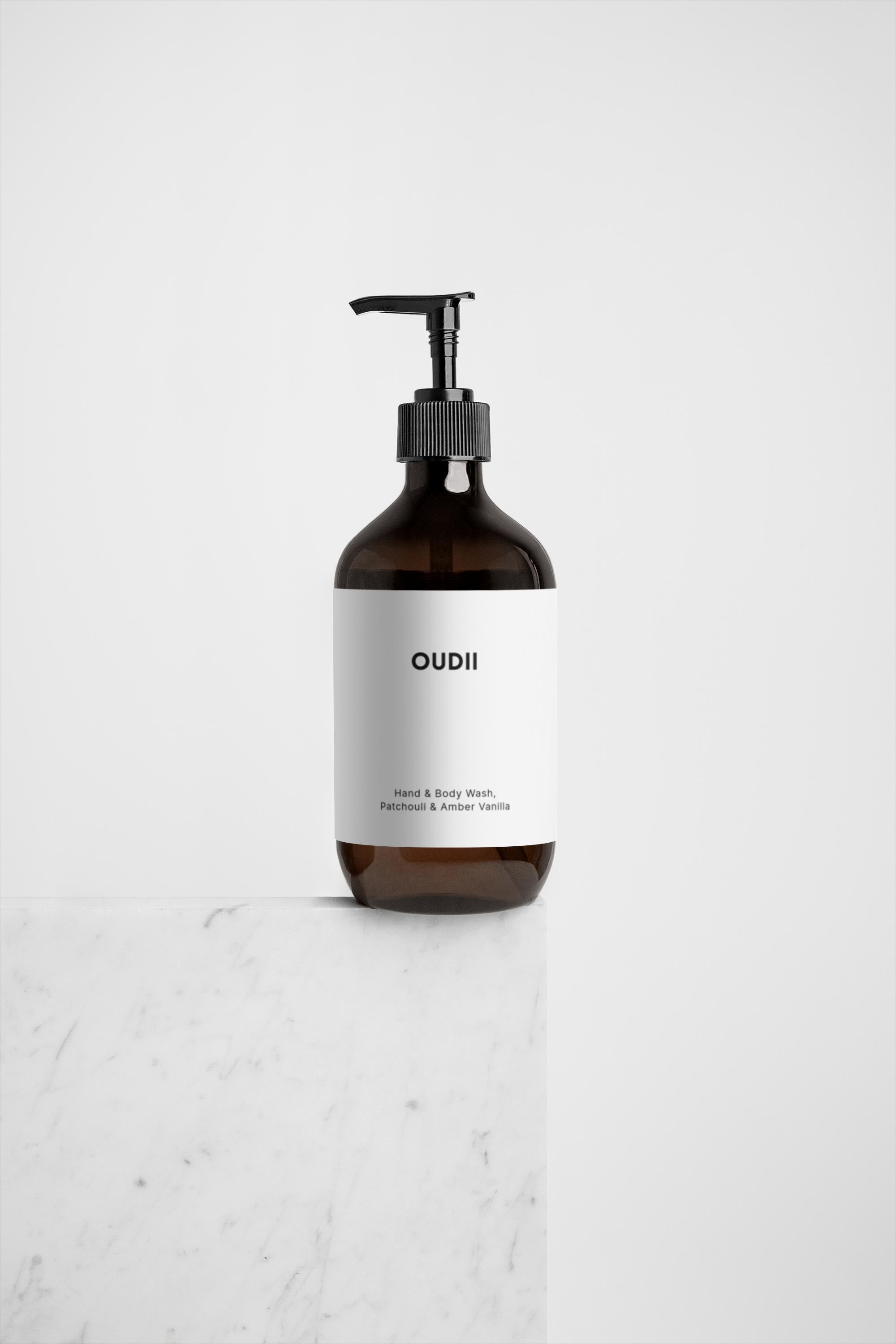 Hand & Body Wash, Patchouli & Amber Vanilla 490 ml